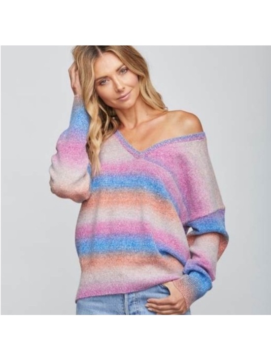 sundays Sweaters - Sundays NYC Andre Ombre V-Neck Sweater- Women’s Size 0